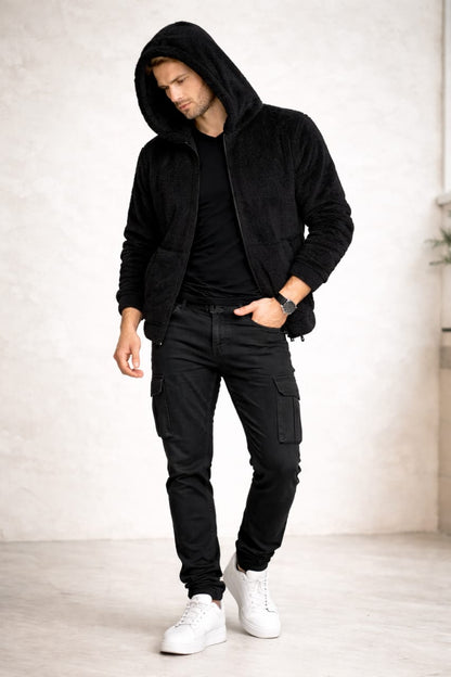 3006-Men’s Furr Full-Zip Drop Shoulder Hoodie