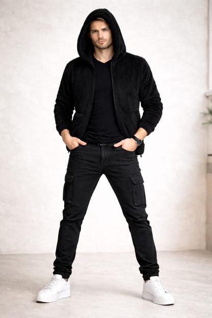 3006-Men’s Furr Full-Zip Drop Shoulder Hoodie