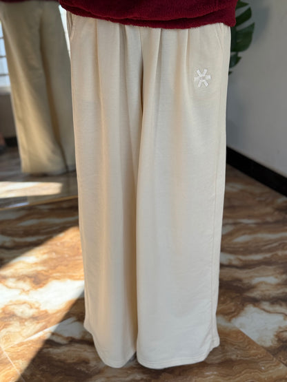 2761-Osk Women Wide Leg Sweatpant-Cream