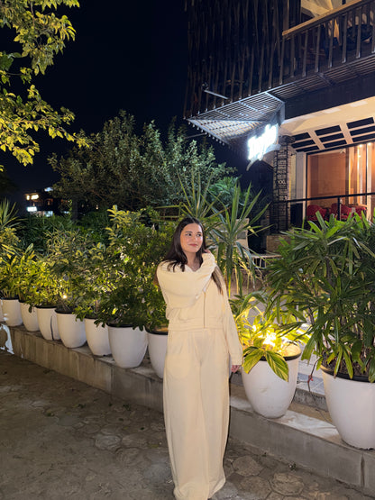 2754-Osk Women Tracksuit-Cream Beige