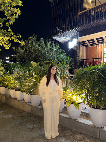 2754-Osk Women Tracksuit-Cream Beige