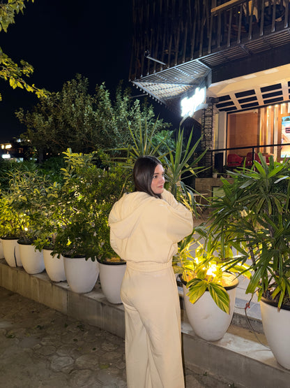 2754-Osk Women Tracksuit-Cream Beige