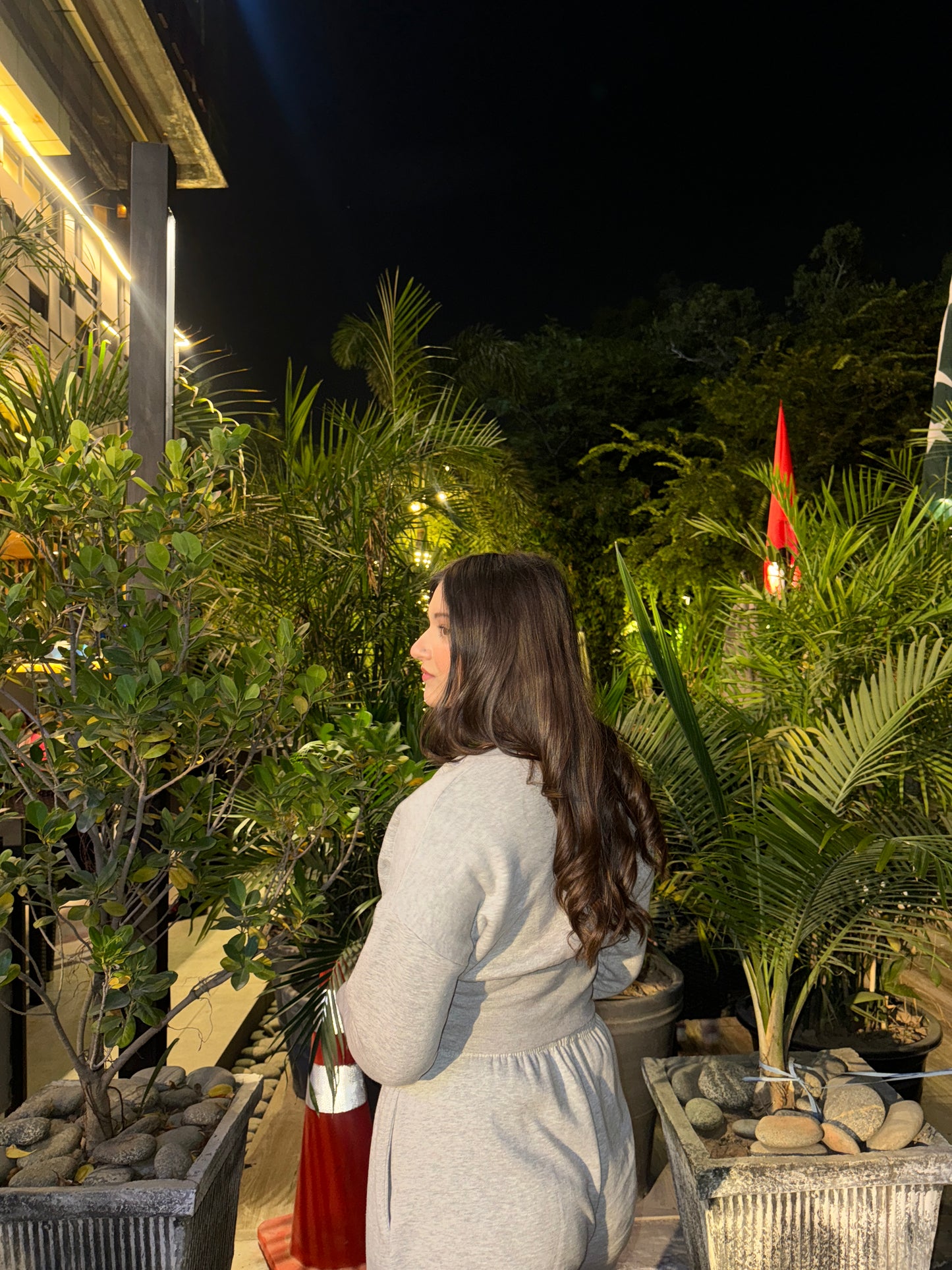 Petite Zip up Coord Set Women Grey