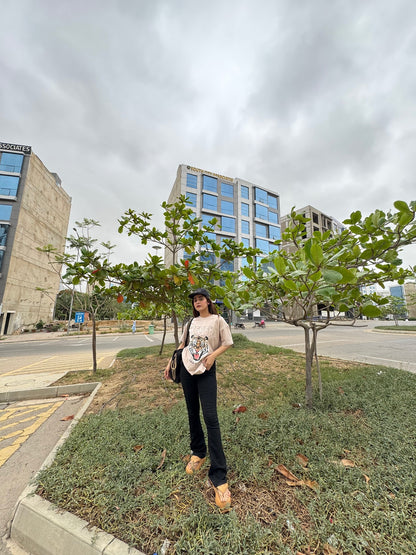 Never Tiger Print T-shirt For Women