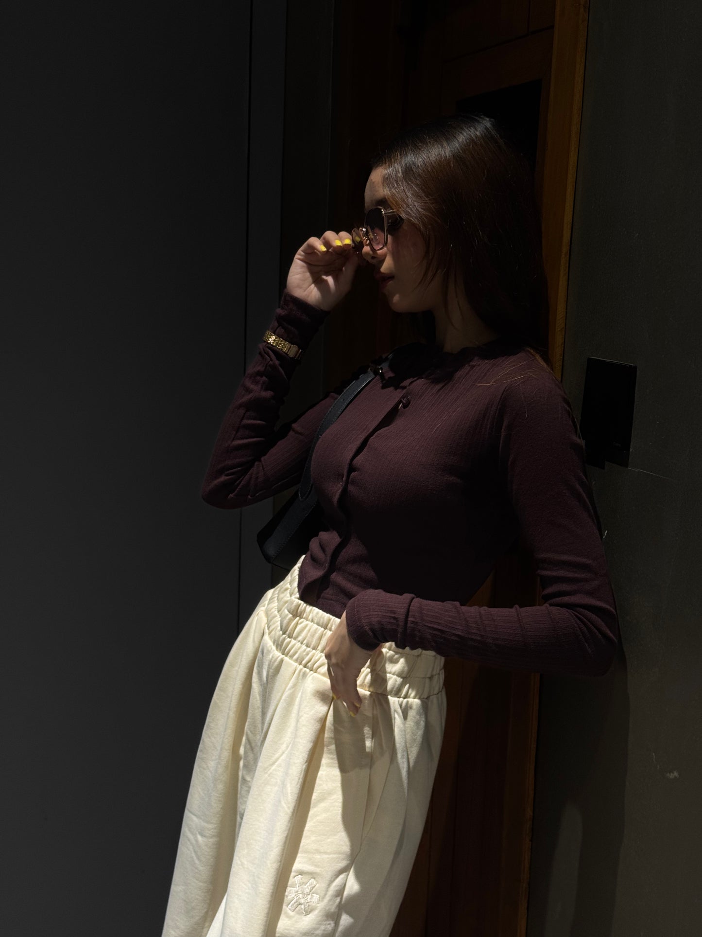 2761-Osk Women Wide Leg Sweatpant-Cream