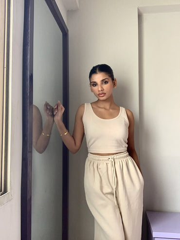 2775-Classic Scoop Crop Top Twin Set