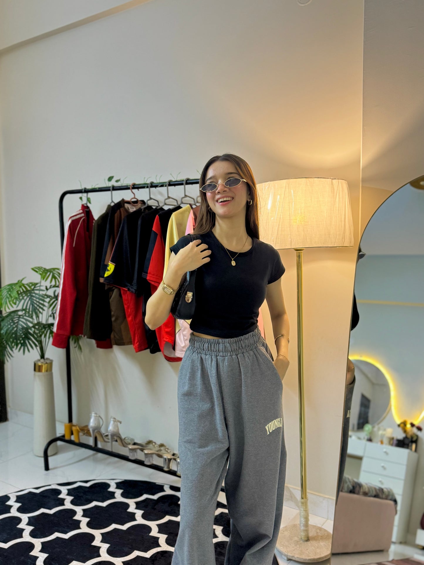 Cotton Basic Cap Sleeve Crop Top-2420-PLT-Black