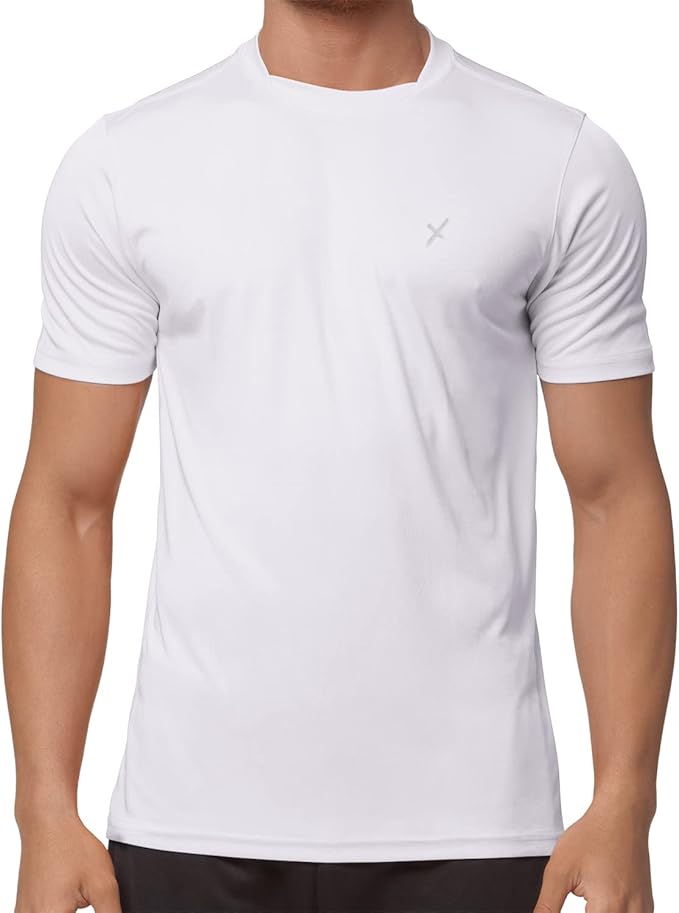 Cflex Active Wear T-Shirt For Men-MTST-0038-White