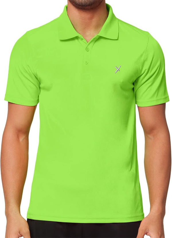 Cflex Activewear half sleeve Polo shirt-MPLO-2001-Green