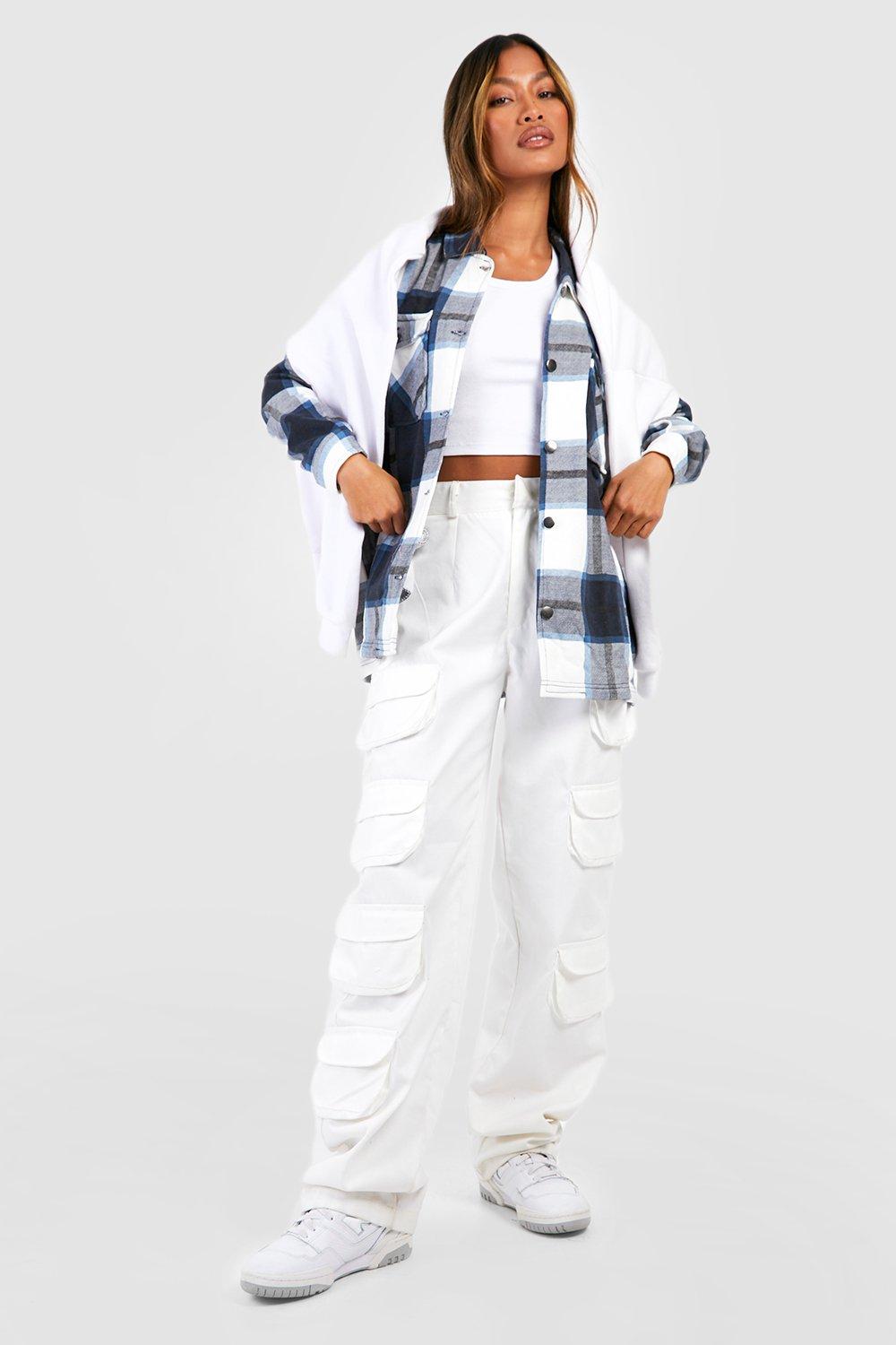 Blue White Check Shacket For Her-2480-