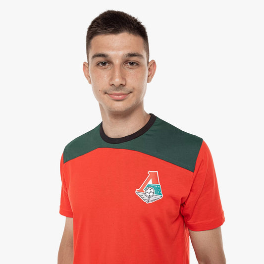 Joma Lokomotive T-Shirt-2551-Red Green