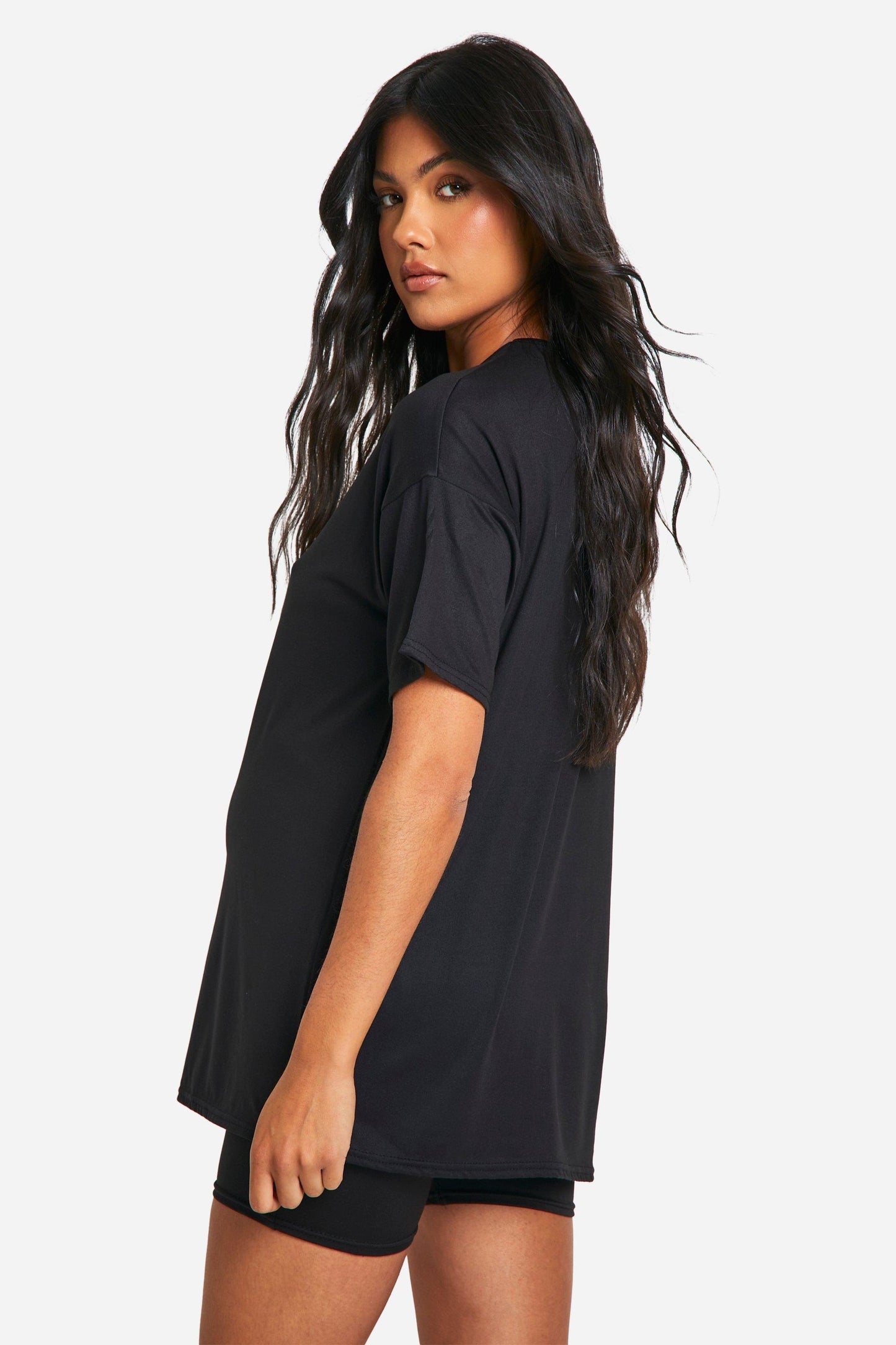 BH Maternity Basic Oversized T-Shirt-2452-Black