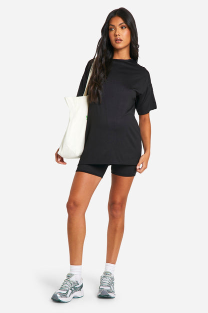 BH Maternity Basic Oversized T-Shirt-2452-Black