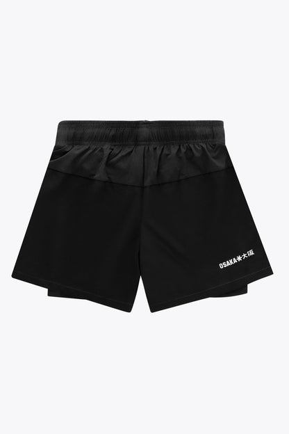 Osaka Two in one Shorts For Men-2618-Black