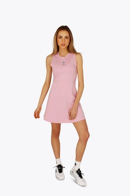 Osk Floucy Dress Women-2534-Pink