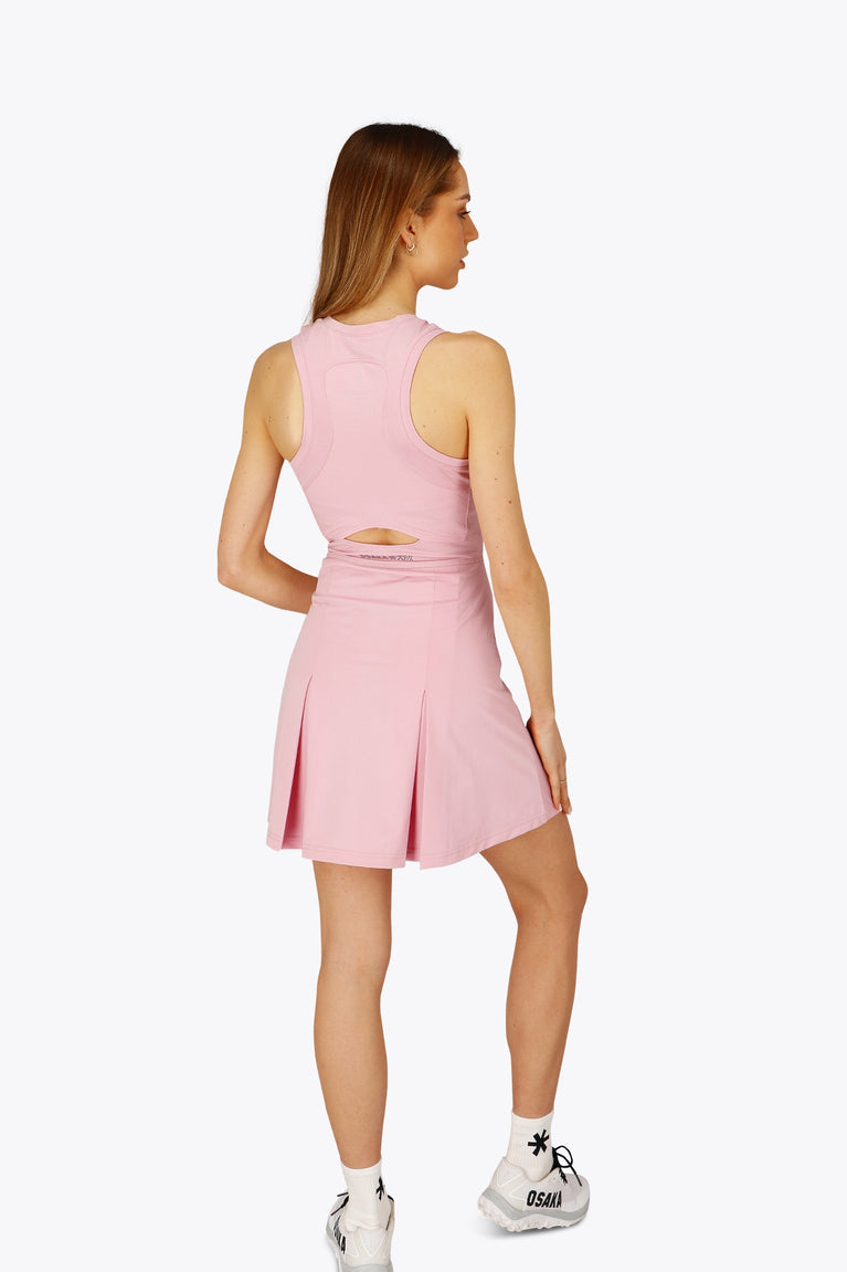 Osk Floucy Dress Women-2534-Pink