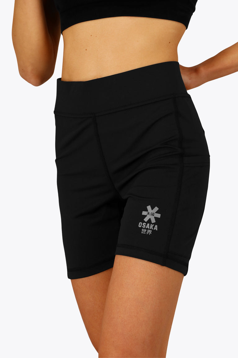 Tech Tights Shorts Women-OSK-2536-Black