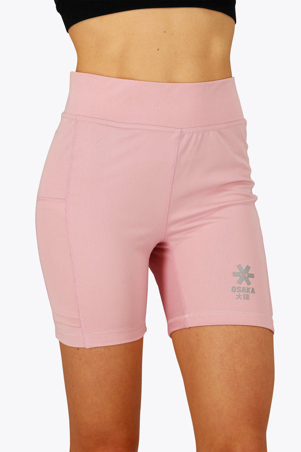 Tech Tights Shorts Women-OSK-2536-Pink