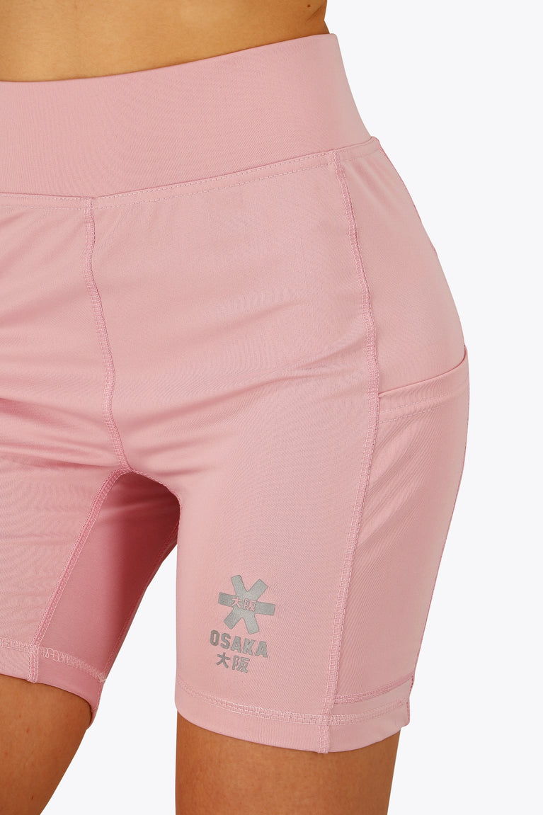 Tech Tights Shorts Women-OSK-2536-Pink