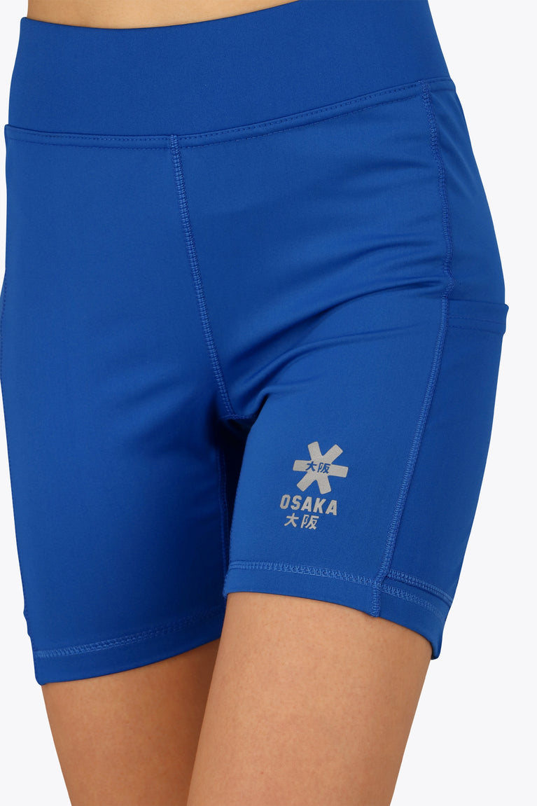 Tech Tights Shorts Women-OSK-2536-Royal