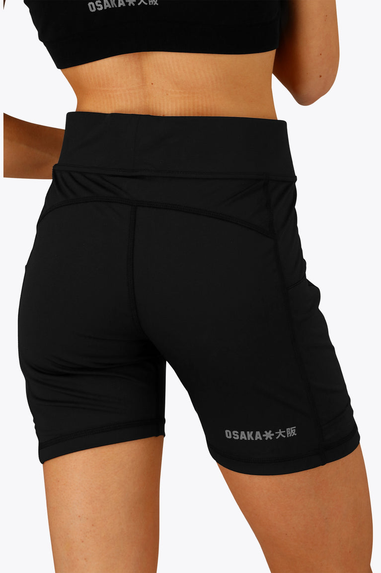 Tech Tights Shorts Women-OSK-2536-Black