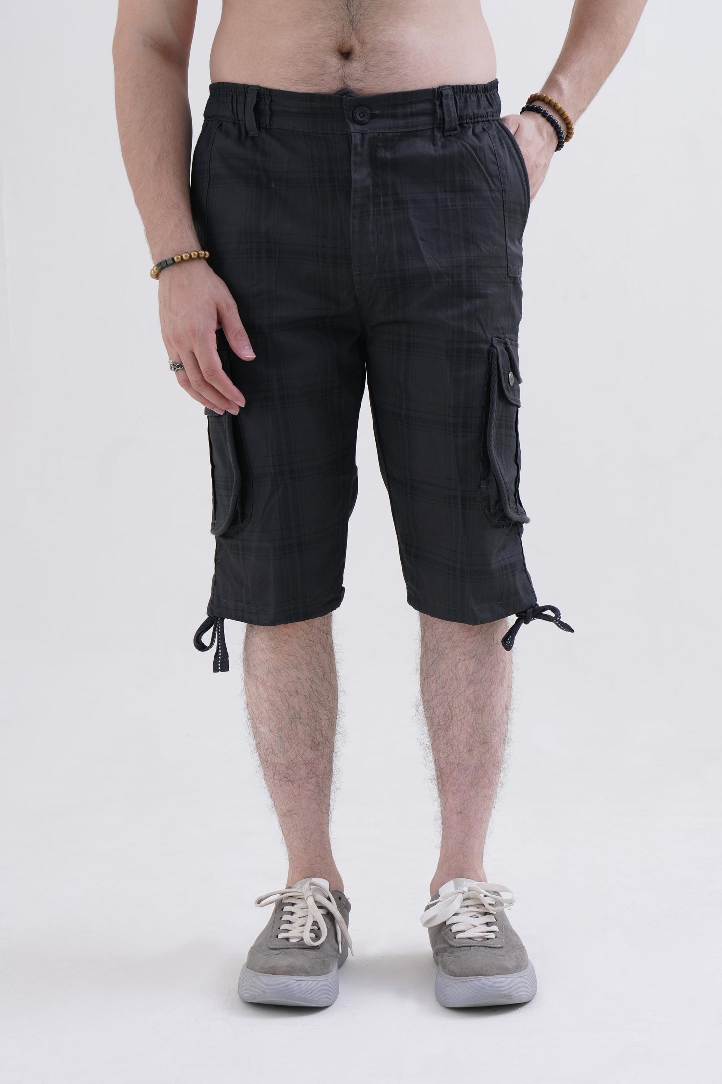 Raff & Taff Bermuda Shorts For Men-RT665-2627 Anthracite