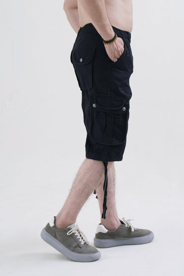 Raff & Taff Bermuda Shorts For Men-RT666-2630 Black