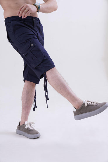 Raff & Taff Bermuda Shorts For Men-RT666-2630 Dark Blue
