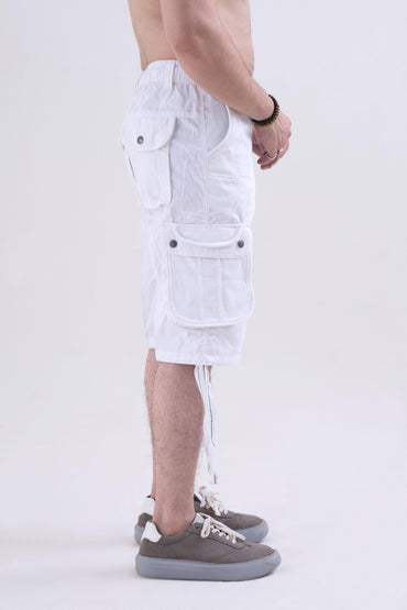 Raff & Taff Bermuda Shorts For Men-RT666-2630 White