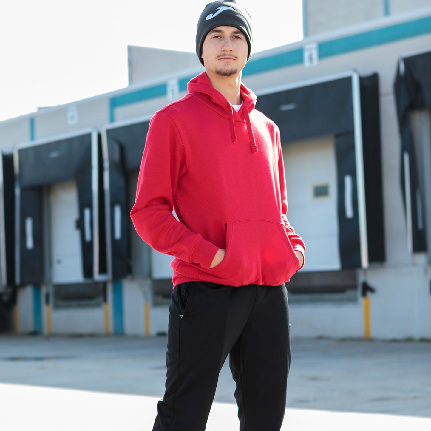 Joma Montana Pullover Plain Hood Men's-2356-Red