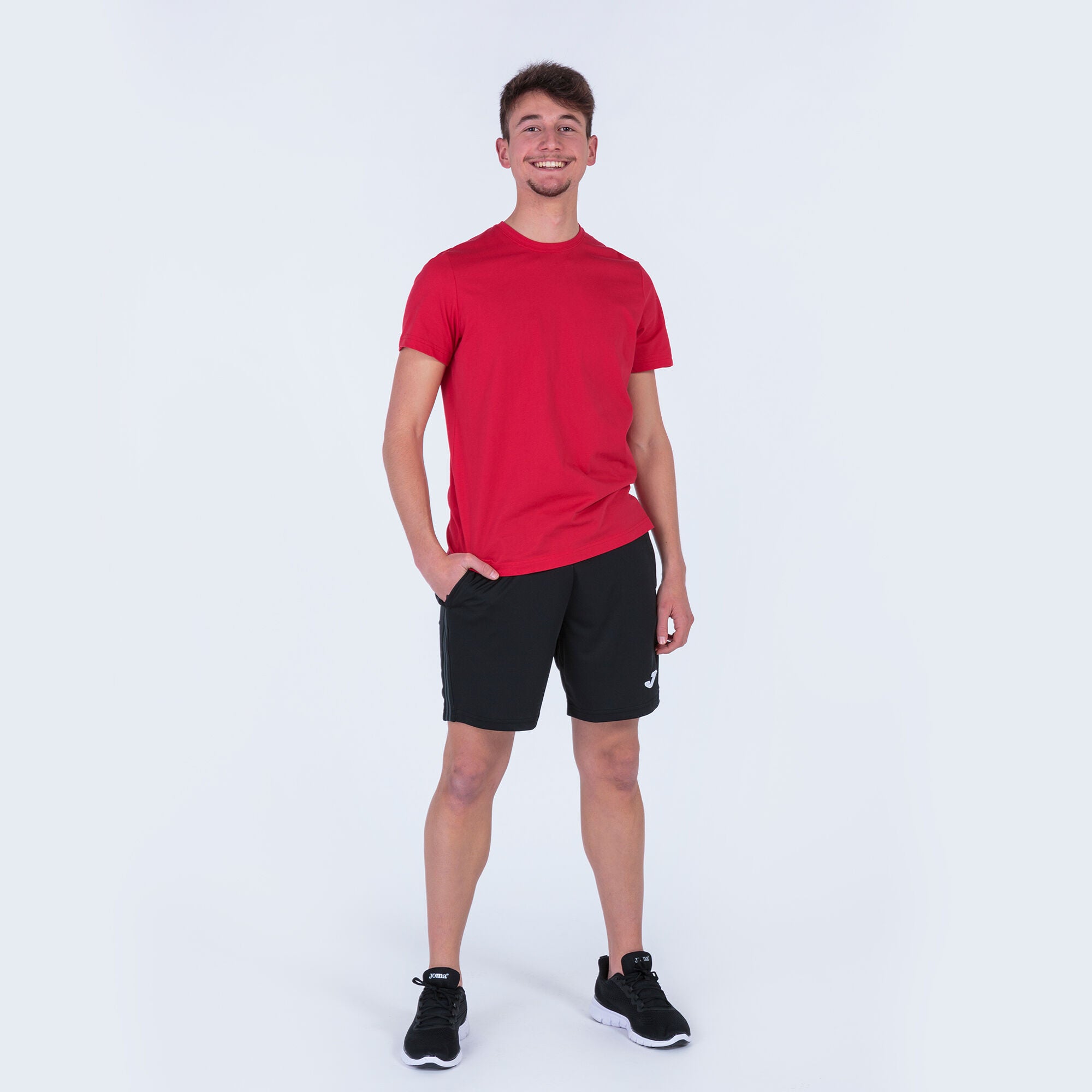 Joma Desert Plain Round Neck T-shirt Men's-2359-Red