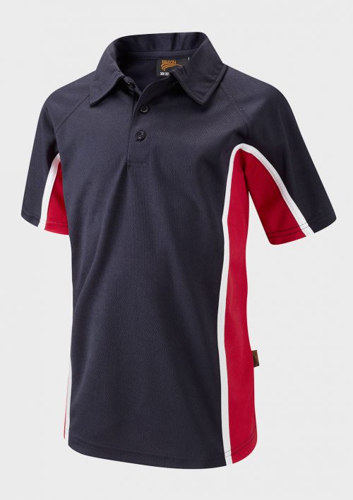 Falcon Classic Men's Polo with different Embroidered Logos & Panel-Spirit-G-920-Navy