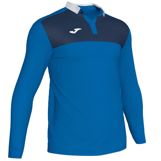 joma Full Sleeve Polo Shirt-MPLO-0055-Royal Navy