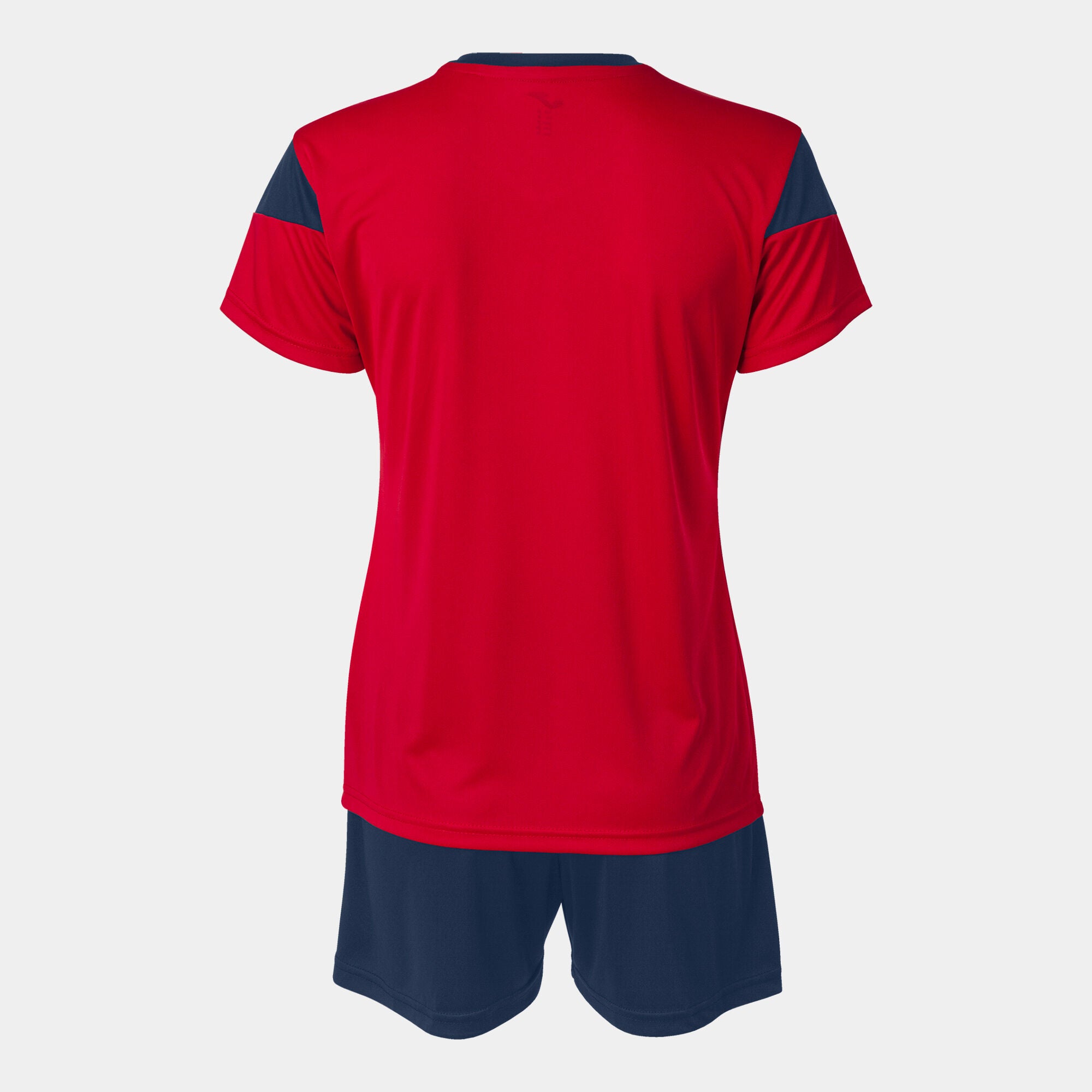 Joma Phoenix Activewear T-shirt & Short Set Ladies-2372-Red Navy