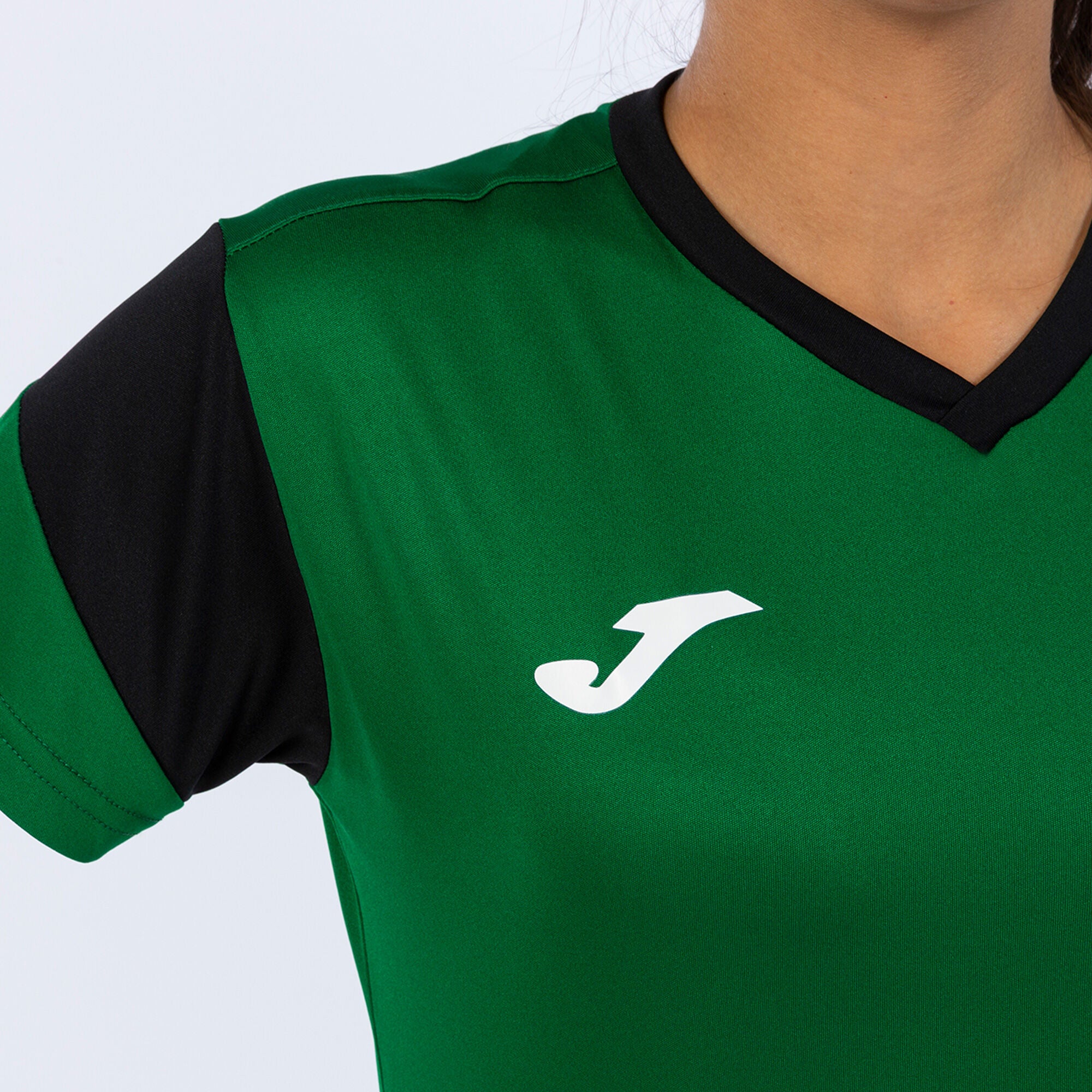 Joma Phoenix Activewear T-shirt & Short Set Ladies-2372-Green Black
