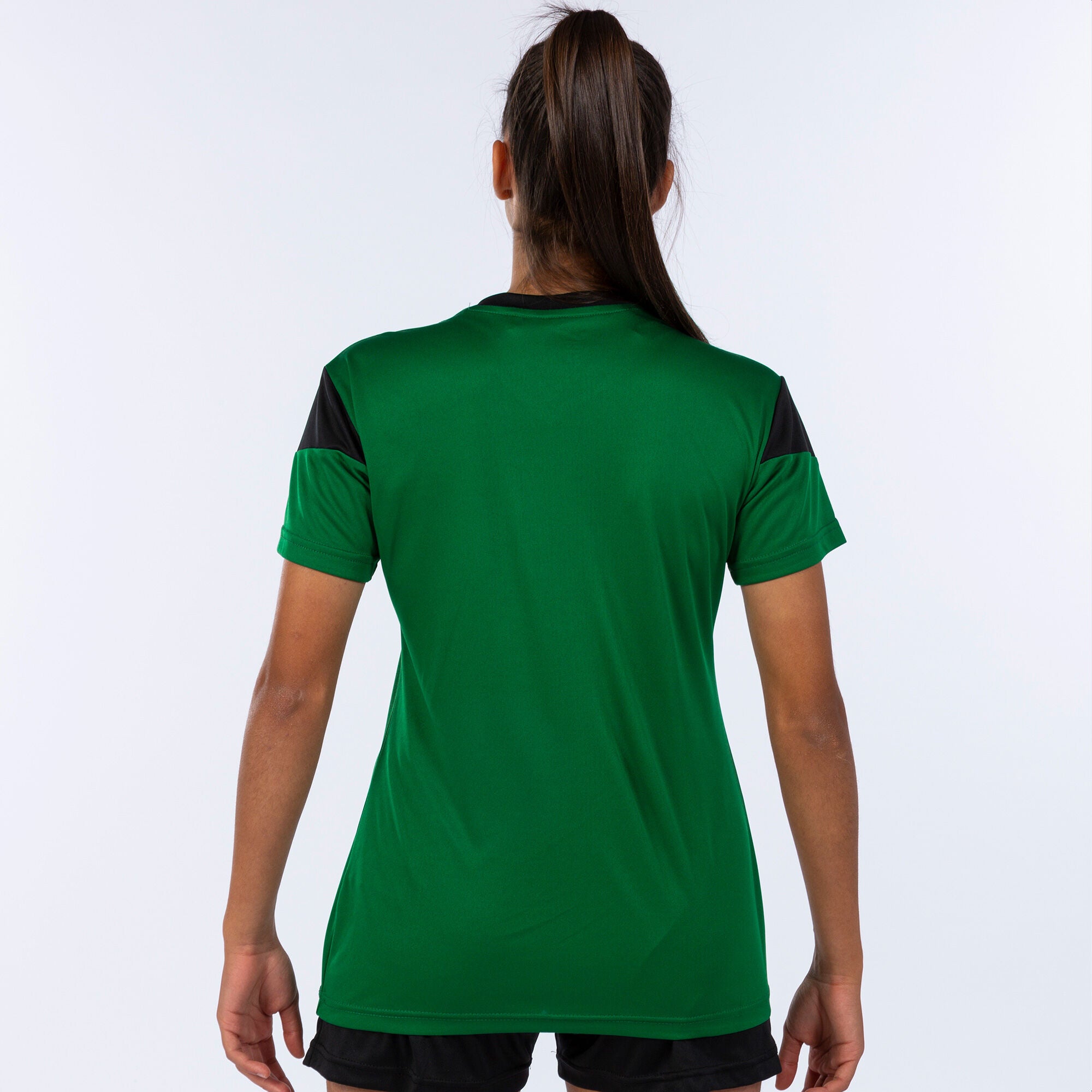 Joma Phoenix Activewear T-shirt & Short Set Ladies-2372-Green Black