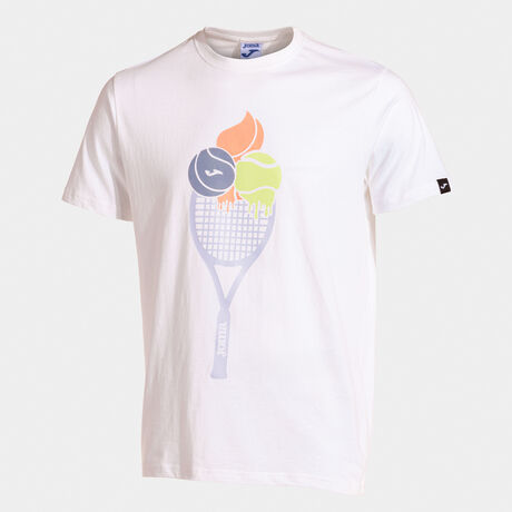 Joma Tennis Ball Print T-Shirt For Men-2605-White