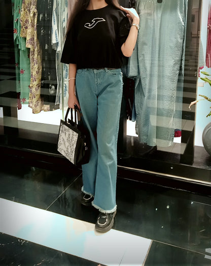 2701-Joma Croptop T Shirt Women-Black