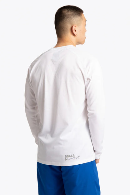 2728-Osk Men Training Full Sleeve Shirt-White