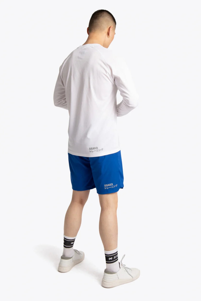 2728-Osk Men Training Full Sleeve Shirt-White