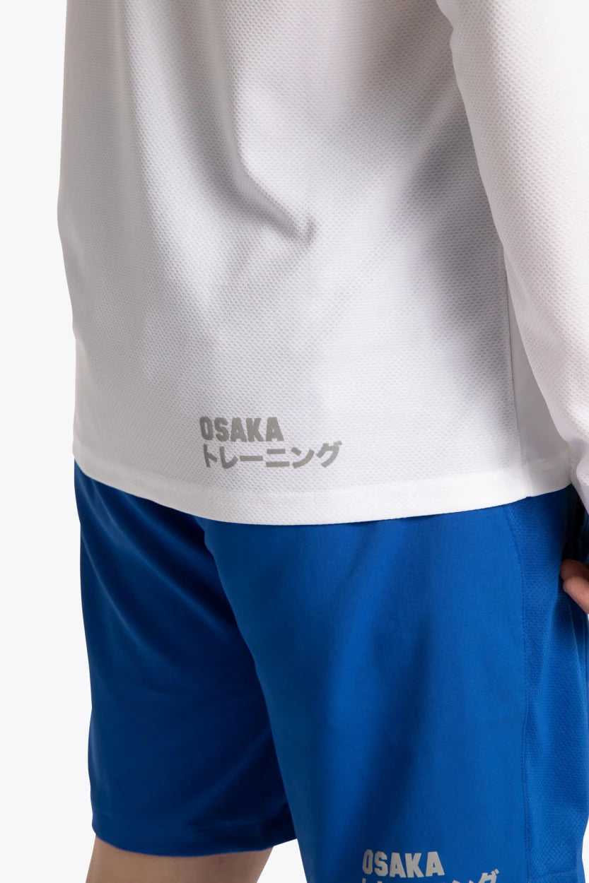 2728-Osk Men Training Full Sleeve Shirt-White