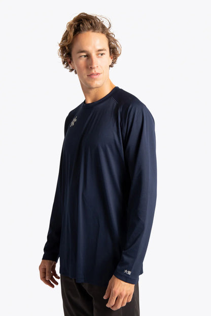 2728-Osk Men Training Full Sleeve Shirt-Navy