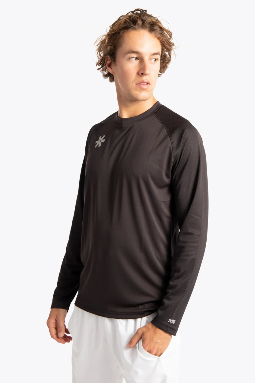 2728-Osk Men Training Full Sleeve Shirt-Black