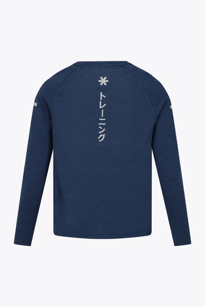2730-Osk Men Training Tee Elite Full Sleeve Shirt-Navy