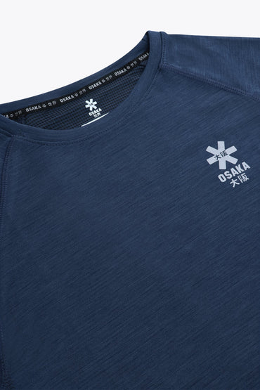 2730-Osk Men Training Tee Elite Full Sleeve Shirt-Navy