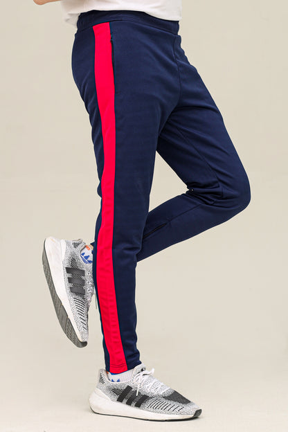 Umb Dry-Fit Side Panel Trouser-2449-Navy Red