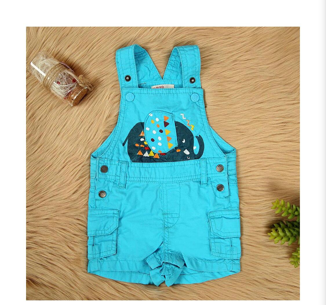 Du pareil Elephent Printed Romper For Boys-KRMR-2223-Turquoise