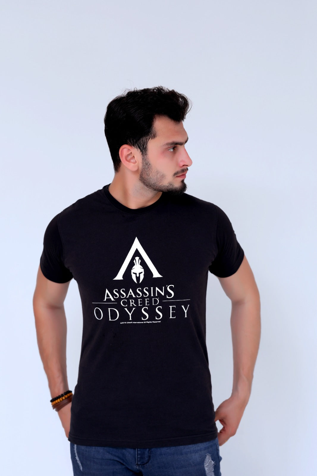 Assassins Creed Printed Tee For Him.-MTST-0039-Black