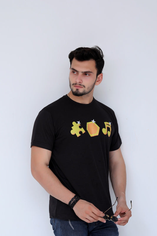 Instrument Printed T-Shirt For Men-0045