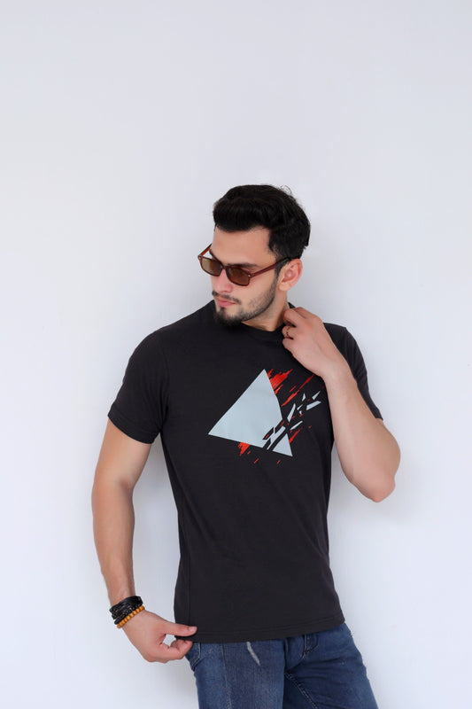 Prism Printed T-Shirt For Men-0048